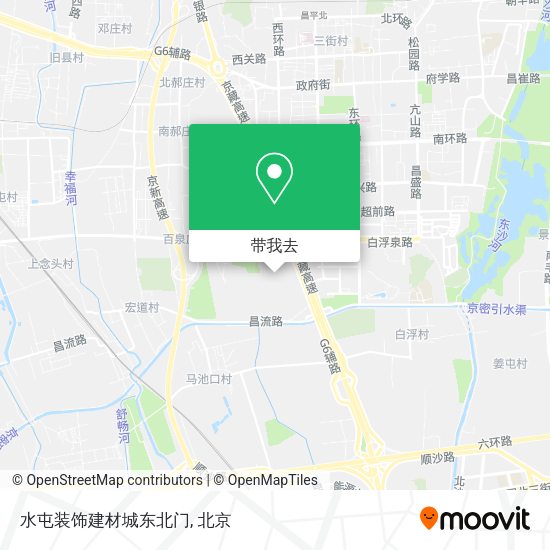 水屯装饰建材城东北门地图