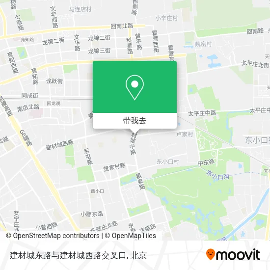 建材城东路与建材城西路交叉口地图