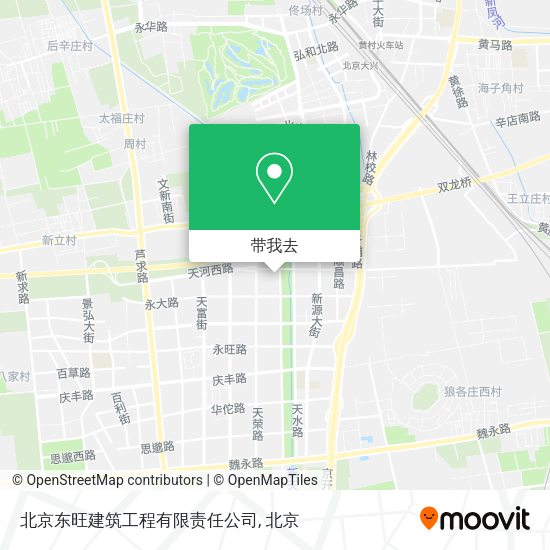 北京东旺建筑工程有限责任公司地图