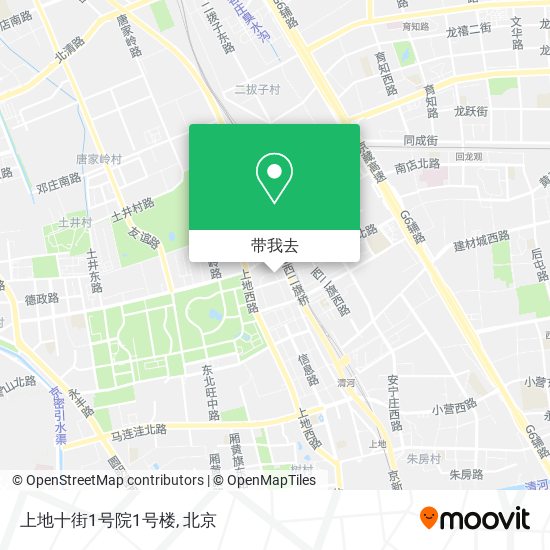 上地十街1号院1号楼地图
