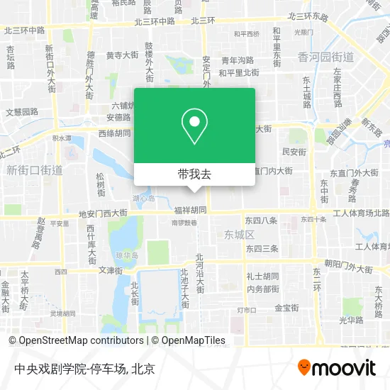 中央戏剧学院-停车场地图