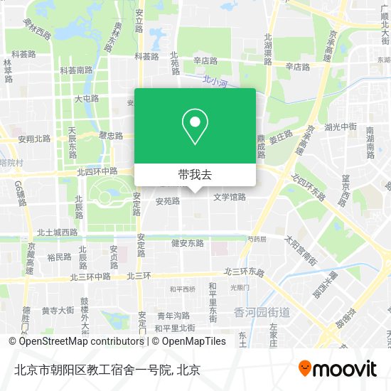 北京市朝阳区教工宿舍一号院地图