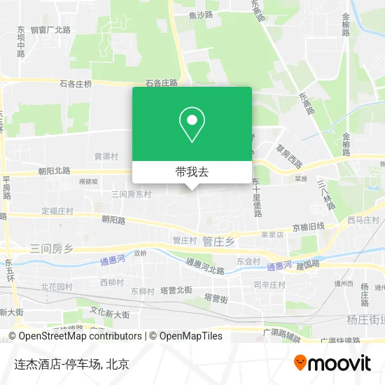 连杰酒店-停车场地图
