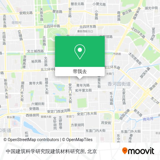 中国建筑科学研究院建筑材料研究所地图