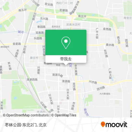 枣林公园-东北2门地图