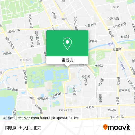 圆明园-出入口地图