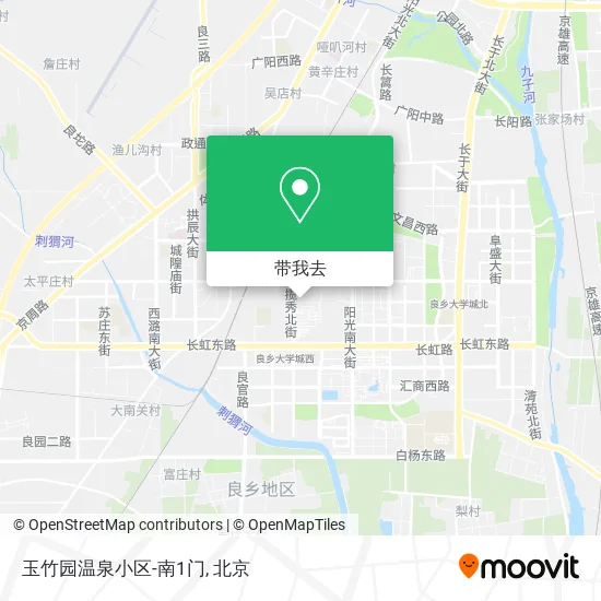 玉竹园温泉小区-南1门地图