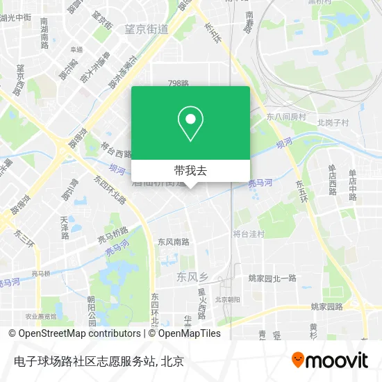 电子球场路社区志愿服务站地图