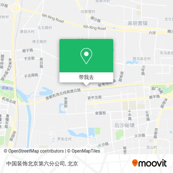 中国装饰北京第六分公司地图