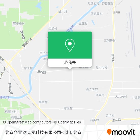 北京华亚达克罗科技有限公司-北门地图