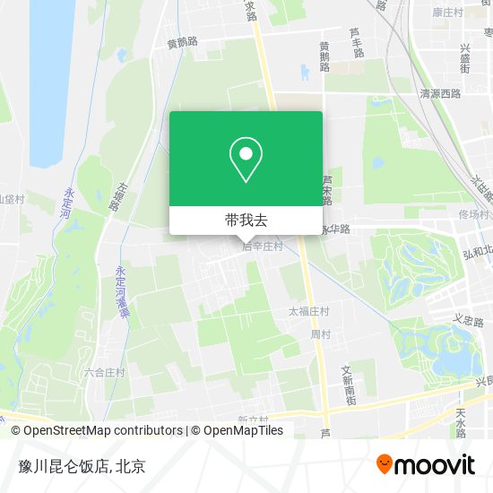豫川昆仑饭店地图