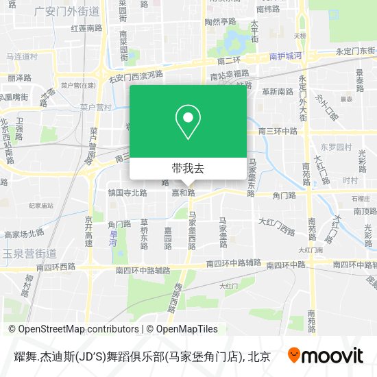 耀舞.杰迪斯(JD’S)舞蹈俱乐部(马家堡角门店)地图