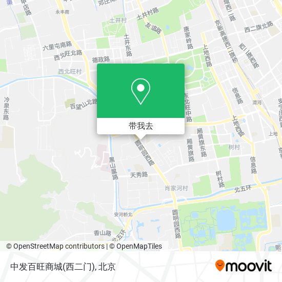 中发百旺商城(西二门)地图