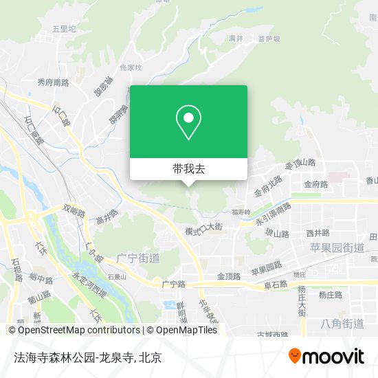 法海寺森林公园-龙泉寺地图