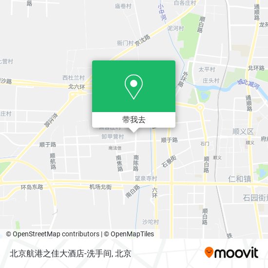 北京航港之佳大酒店-洗手间地图