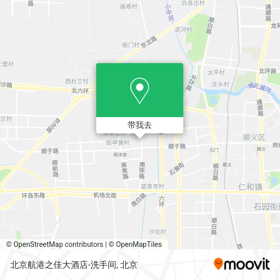 北京航港之佳大酒店-洗手间地图