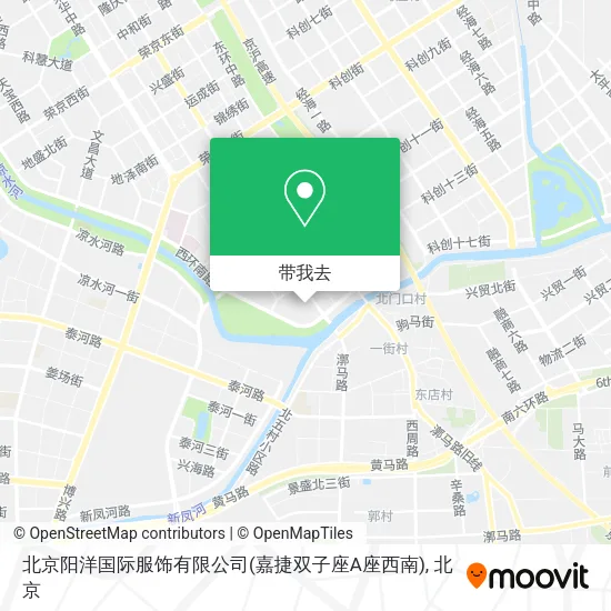 北京阳洋国际服饰有限公司(嘉捷双子座A座西南)地图
