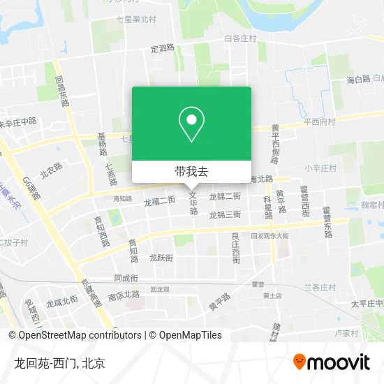 龙回苑-西门地图