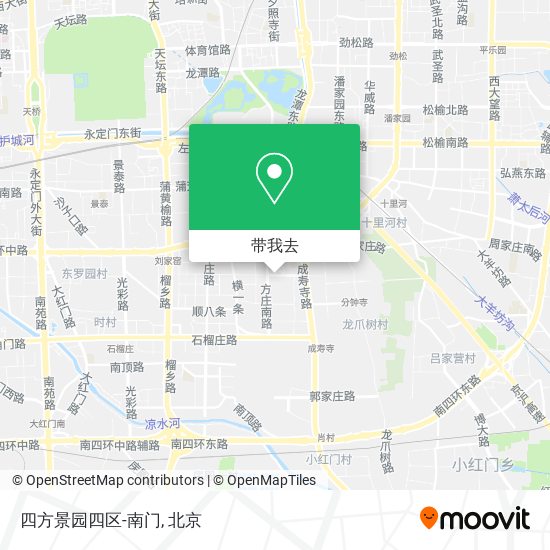 四方景园四区-南门地图