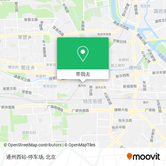 通州西站-停车场地图