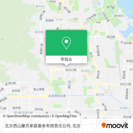 北京西山馨月家庭服务有限责任公司地图