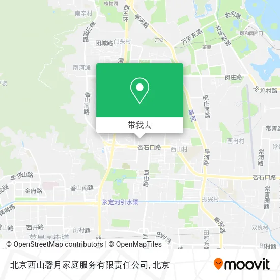 北京西山馨月家庭服务有限责任公司地图