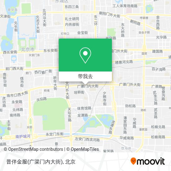 普伴金服(广渠门内大街)地图