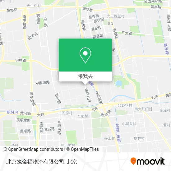 北京豫金福物流有限公司地图