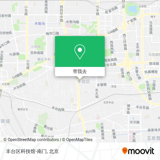 丰台区科技馆-南门地图