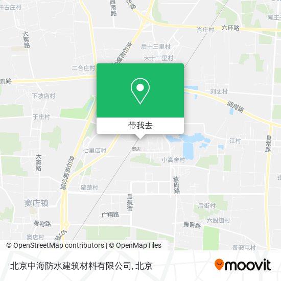 北京中海防水建筑材料有限公司地图
