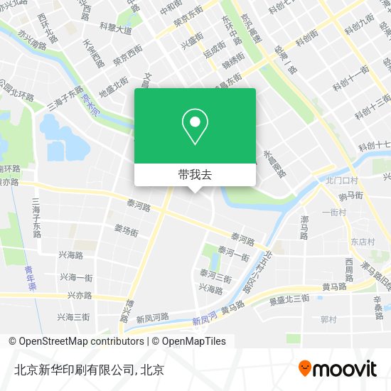 北京新华印刷有限公司地图