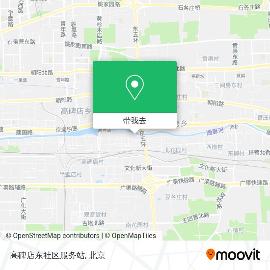 高碑店东社区服务站地图