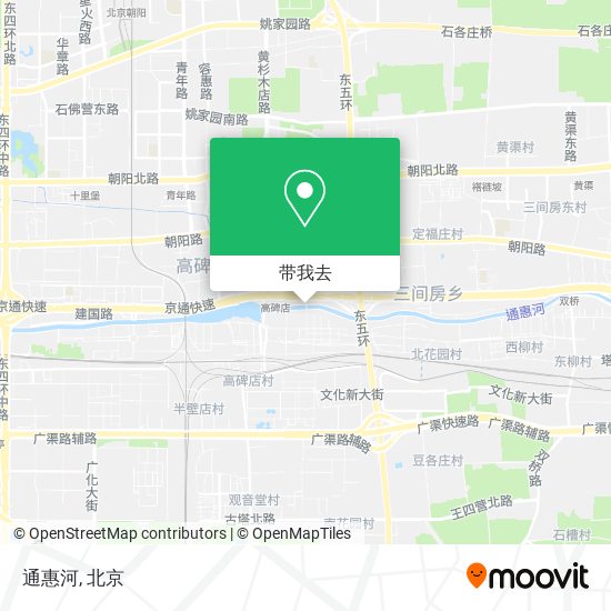 通惠河地图
