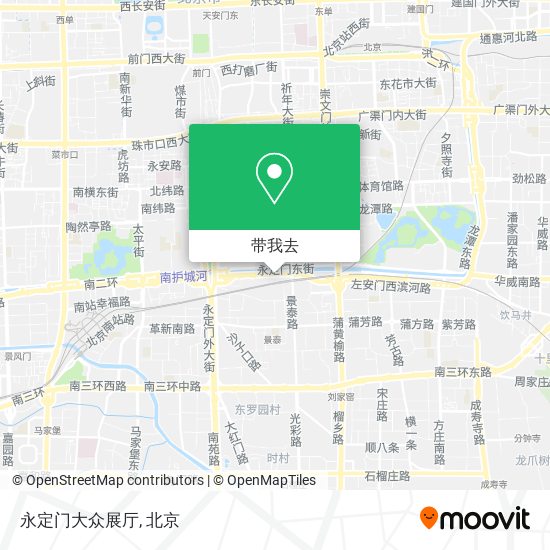 永定门大众展厅地图