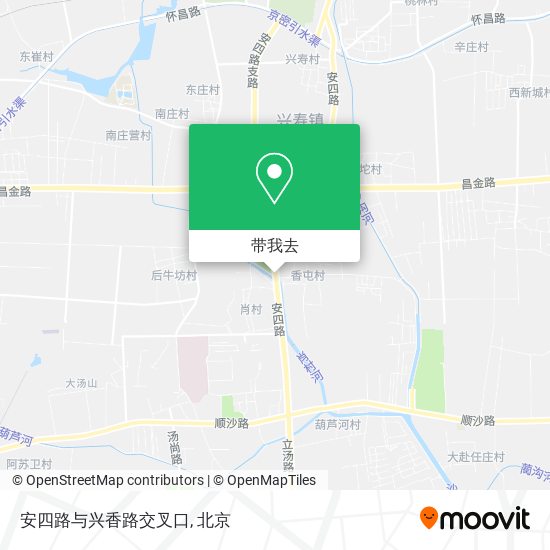 安四路与兴香路交叉口地图