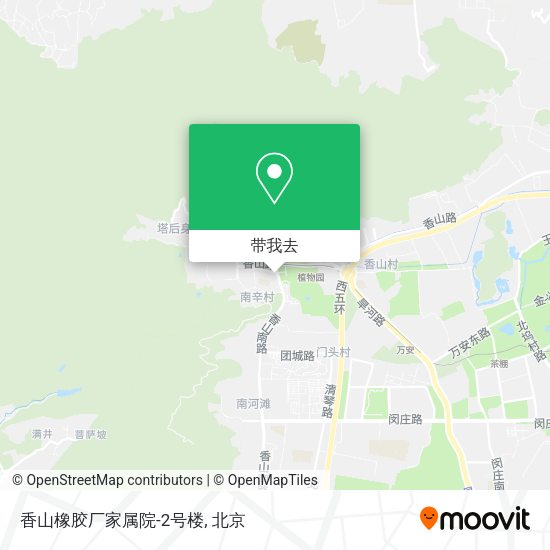 香山橡胶厂家属院-2号楼地图