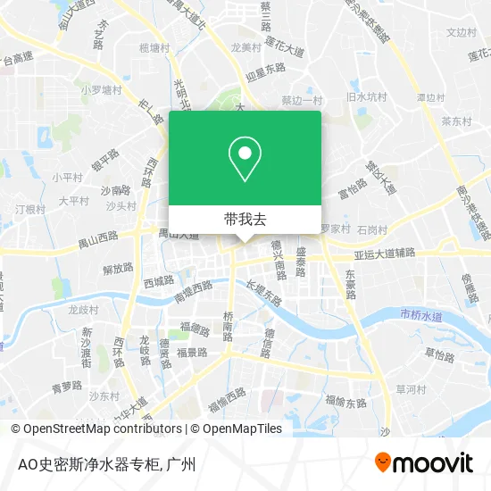 AO史密斯净水器专柜地图