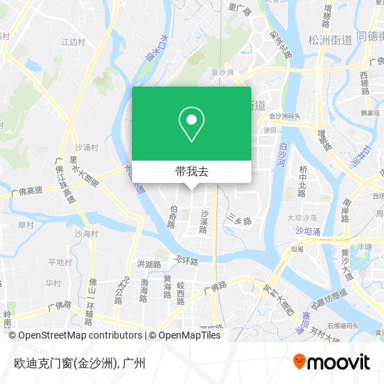 欧迪克门窗(金沙洲)地图