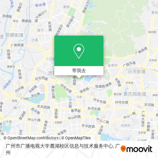 广州市广播电视大学麓湖校区信息与技术服务中心地图