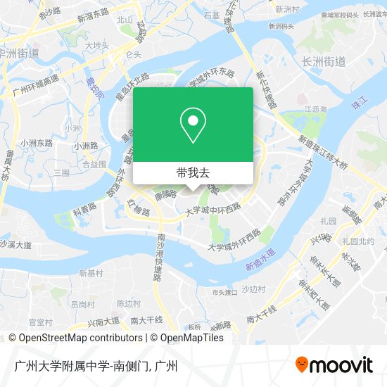 广州大学附属中学-南侧门地图