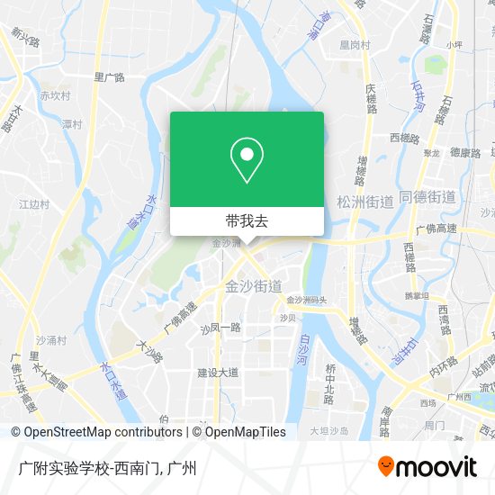 广附实验学校-西南门地图