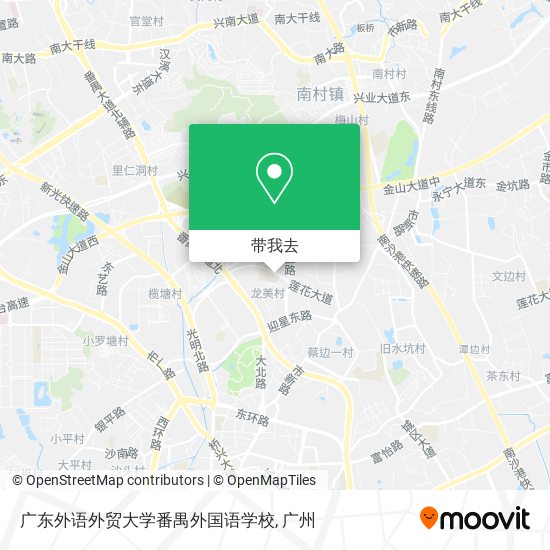 广东外语外贸大学番禺外国语学校地图