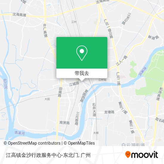 江高镇金沙行政服务中心-东北门地图