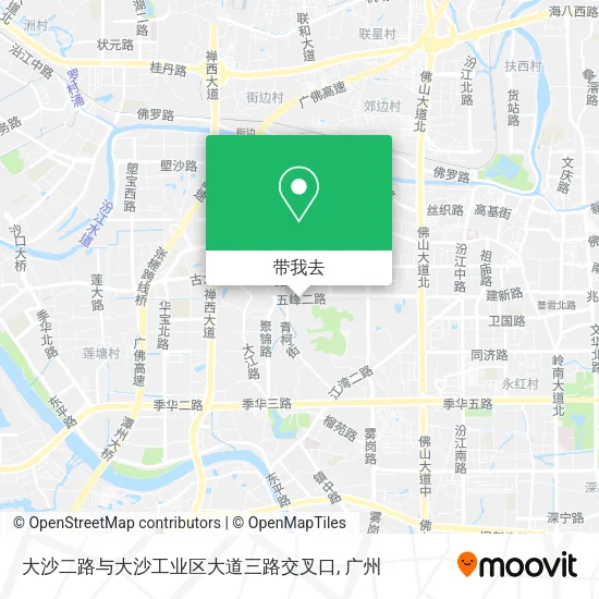 大沙二路与大沙工业区大道三路交叉口地图