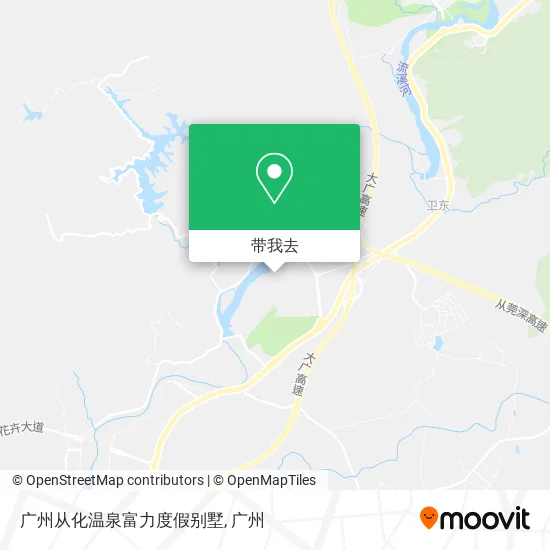 广州从化温泉富力度假别墅地图