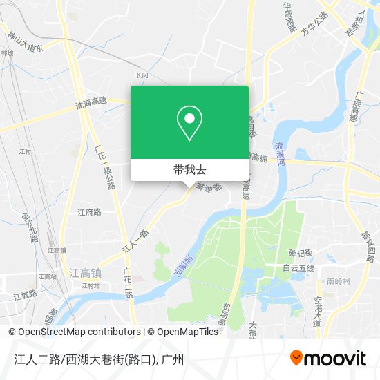 江人二路/西湖大巷街(路口)地图