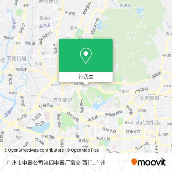 广州市电器公司第四电器厂宿舍-西门地图