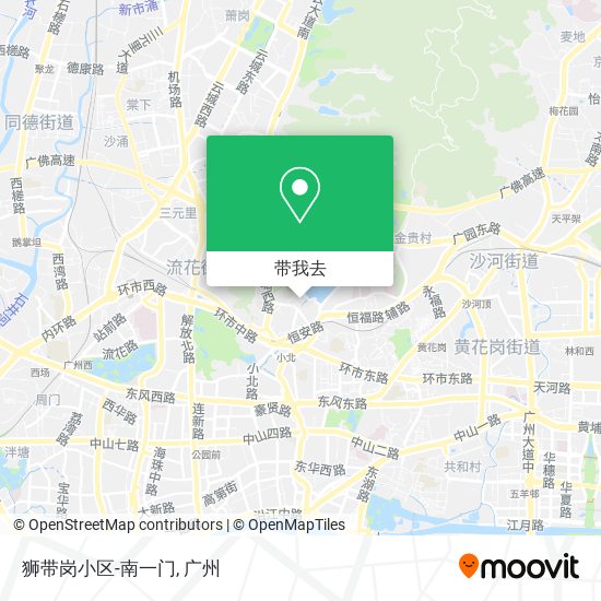 狮带岗小区-南一门地图