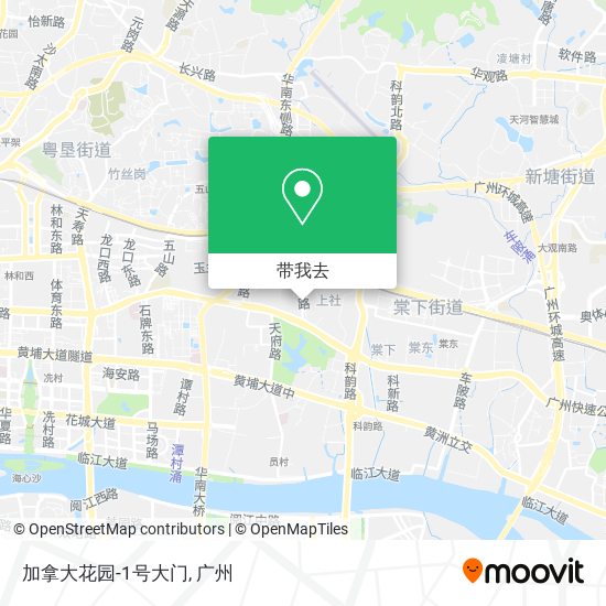 加拿大花园-1号大门地图