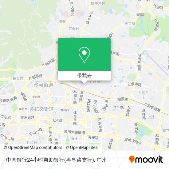 中国银行24小时自助银行(粤垦路支行)地图